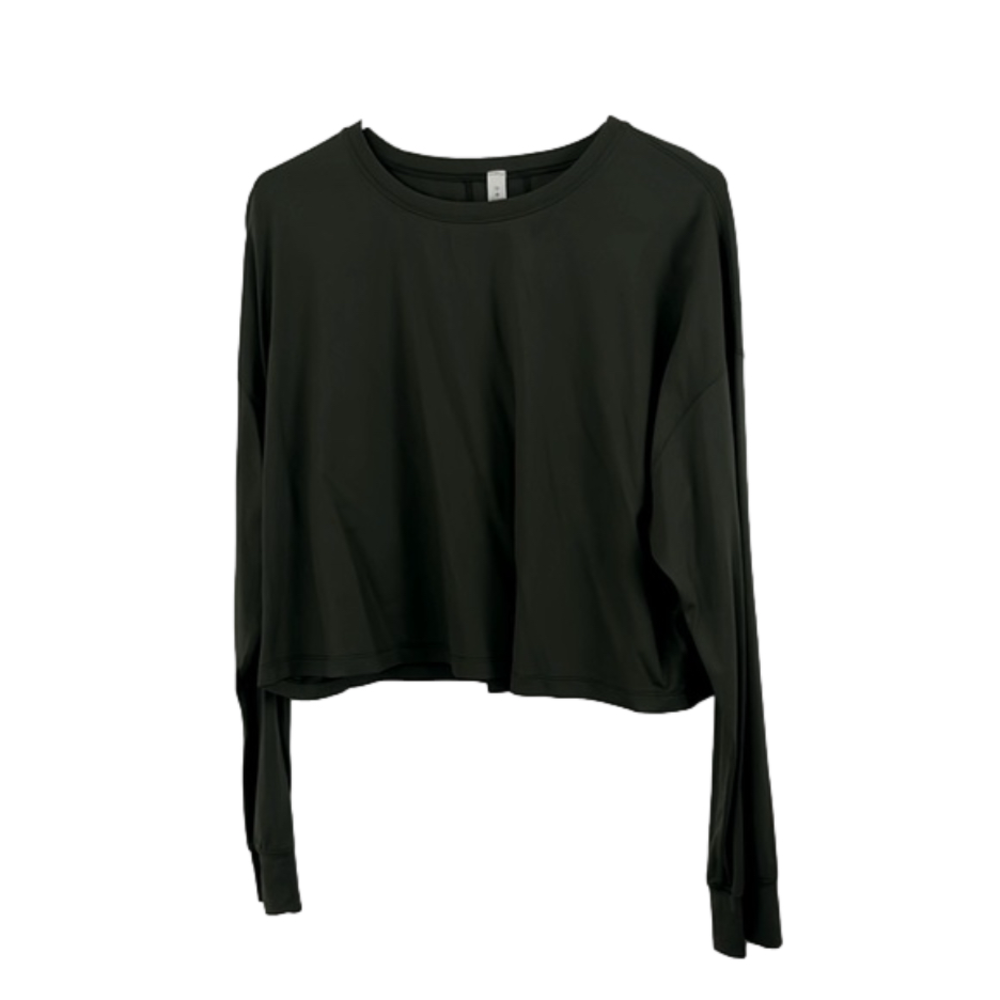 Lululemon Army Green Crop Top